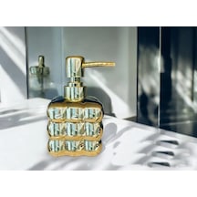 Gönül Gnl 4860 Gold Seramik Sıvı Sabunluk 7x13.5 Cm Gold