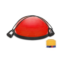 T181-k Bosu Ball Yarim Denge Topu Pilates Aleti Direnc Lastikli Pompa Dahildir