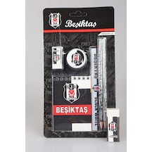 Tmn Yeni Sezon Lisanslı Beşiktaş 7'li Kırtasiye Seti Not Defteri,cetvel,forma Tasarım Silgi,kalemtraş,2 Adet Diğer