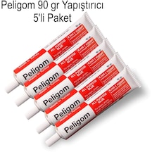 Pelikan Peligom Kuvvetli Sıvı Yapıştırıcı 90 Gr - Metal Tüp 5 Li Paket