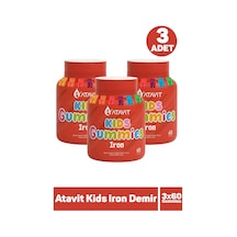 Atavit Kids Iron Demir 60 Gummies 3 Adet