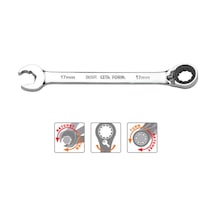 Ceta Form B05R-18 18 Mm C-Gear Cırcırlı Kombine Anahtar-Özel Ağız