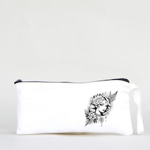 Tattoo Bez Kalemlik Çanta 21x10 Cm Beyaz - No.03 Beyaz - Siyah