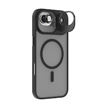 Teleplus Apple Uyumlu iPhone 17 Air Kılıf Kamera Lens Alp Buzlu Manyetik Kapak