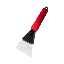 Sones Araç Buz Çözücü Süpürme Fırçalı Kürek Kırmızı