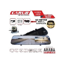 Carub Kamera Araç İçi Ayna Çift Lens 1080p Full Hd 10mt Kablolu 300mah Br 001 58 02 8021
