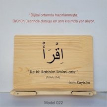 Münzevi Masaüstü Ahşap Rahle/tablet/kitap Tutucu-model022