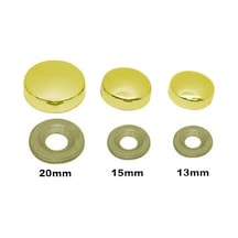 Metal Vida Kapama Zamak 13 Mm Altın Sarı 10 Adet Pk001ay00462 Renkli