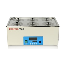 Thermomac Su Banyosu 22 L 6 Hazneli Kapaklı Water Bath WB22