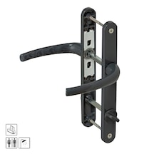 Pimapen Pvc Alüminyum Çift Taraflı Metal Kapı Kolu Wc Antrasit