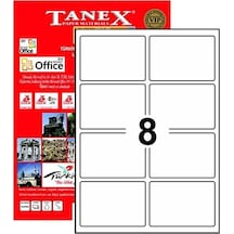 Tanex Tw-2308 95,5x65,5mm 100 Lü Laser Etiket