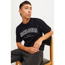 Jack & Jones JJECALEB Erkek  Siyah Tişört
