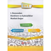 Tyt 1 Dereceden Denk ve Eşitsiz Mutlak Değer Sonuç Yayınları