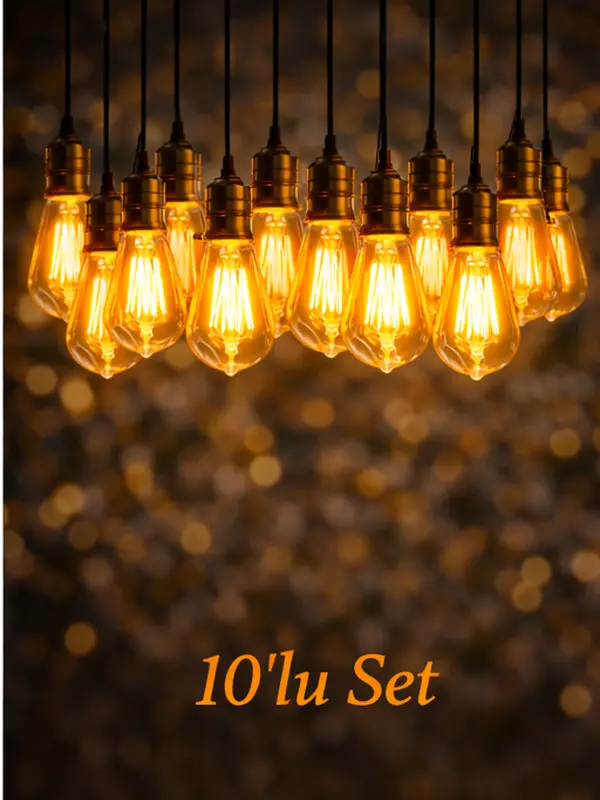 4w 2700k Rustik Ampul Amber 10 Adet