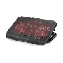 Laptop Soğutucu 4 Fan Led Siyah - Hd2008