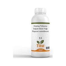 Tito Haşhaş Tohumu Soğuk Sıkım Yağı Papaver Somniferum 1 L
