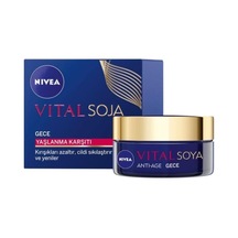 Vital Soya Yaşlanma Karşıtı Gece Bakım Kremi, 50 Ml
