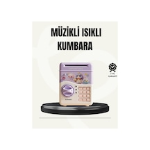Elektronik Şifreli Atm Görünümlü Çocuk Kumbarası Mor