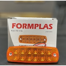 Ahmet Otomotiv Sarı Çakar Lamba 12ledli 12cm 12v-24v Uyumlu 2adet