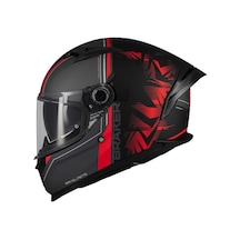Mt Braker Sv Charm B5 Mat Kapalı Kask Siyah - Kırmızı