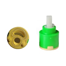 Gnc 25mm Ayaksız Tek Girişli Mix Batarya Musluk Kartuşu Yeşil