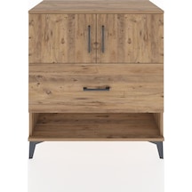 Hyperion Şifonyer Tek Raflı Tek Çekmeceli 2 Kapaklı 88x44x96 ... Çam