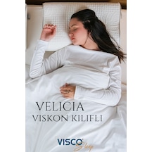 Visco Yastık Velicia Ortopedik Yastık Viskon Kılıf 55x35x12-10 Cm