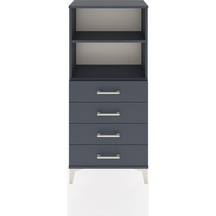 Hyperion Dolap 2 Raflı 4 Çekmeceli 60x44x134 Antrasit-antrasit Antrasit Hyperion Dolap 2 Raflı 4 Çekmeceli 60x44x134 Antrasit-antrasit Antrasit