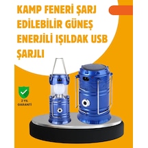 Usb Şarjlı Çok Fonksiyonlu Kamp Feneri Taşınabilir Ve Dayanıklı Mavi 10068033