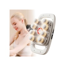 Powermaster Pm-29678 Multi-foksiyonel 8 Başlıklı Profesyonel  Ve Derin Doku Masaj Aleti Beyaz