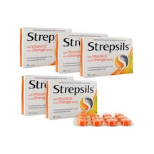Strepsils Vitamin C Portakal Aromalı 24 Pastil ( 5 Adet )