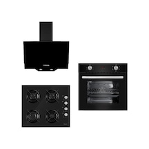 Ferre 6010 - S2140 - D003 New Italiano Siyah Ankastre Set