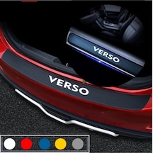 Toyota Verso İçin Uyumlu Aksesuar Oto Bagaj Ve Kapı Eşiği Sticker Seti Karbon126