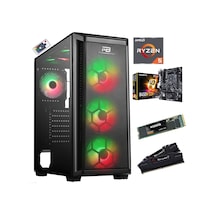 APU AMD Ryzen 5 Pro 3350G 16 GB DDR4 500 GB NVMe SSD Dos Oyuncu Bilgisayarı
