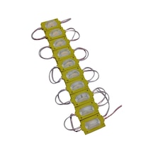 12 Volt 1.2 Watt Dar Açılı Tek Lensli Amber Sarı Led Modül Ip65 10 Adet Modül