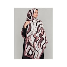 Ardün Hijab Desenli Bambu Kraş Şal Tok Duran Kadın Şal Bej - 938078175 Bej