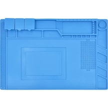 Isıya Dayanıklı Silikon Tamir Onarım Lehim Matı Pedi Magnetli-antistatik 45x30 Cm , Tamir Matı