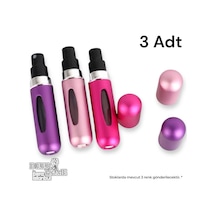 3 Adet Taşınabilir Cep Parfüm Şişesi Doldurma Atomizer Çantalık Doldurulabilir Mini Şişe 5ml