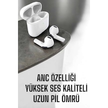 Yeni - 974 - Nesil Pro Bluetooth Kulaklık Uzun Pil - Aconcept - Ömrü Beyaz