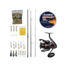 Yekoutdoor Profesyonel Göl Oltası Seti Prologic C-series 13ft 390cm 3 Parça&okuma Ceymar C-6000a 7+1bb Olta Makinesi 1 Adet