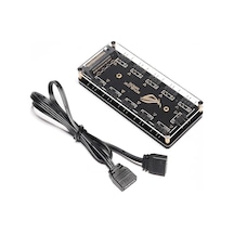 Argb Rgb Led 3 Pin 11 Port Fan Çoklayıcı 4847A Sata Power 5V Hub
