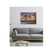 Poster Ahşap Çerçeveli Oturma Odası Salon Mutfak Dekoratif Tablo Çok Renkli - 815739123 Çok Renkli