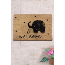 Co Co Slony 40x60 cm Doğal Ko ko Kıl paspas,Hindistan Naturel Kapı Önü Paspası