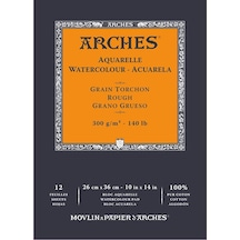 Arches Sulu Boya Blok Defter Rough 300G 12 Yaprak 26X36