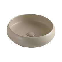 Ey-4760mk Mat Cappucino Tezgah Üstü Lavabo Krem