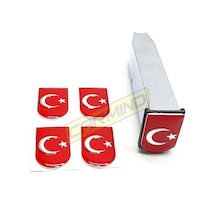 Türk Bayrağı Şarjör Sticker 4 Adet