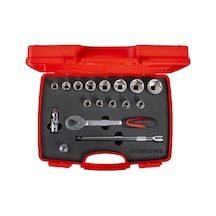 İzeltaş 1113 Altı Köşe Lokma Anahtar Takımı 17 Parça 1/2''