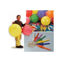 Lastikli Punc Balon - 100 Adet