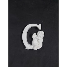 Polyester Harf Melekli -g- 8x6,5cm P394