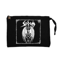 Sodom Demonized 2 Siyah Clutch Astarlı Cüzdan / El Çantası Siyah